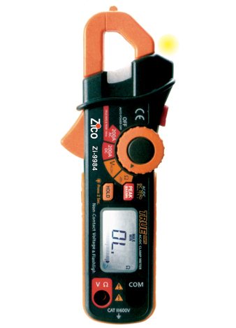 Pinza amperimétrica RMS para 200A de CA/CC ZI-9984